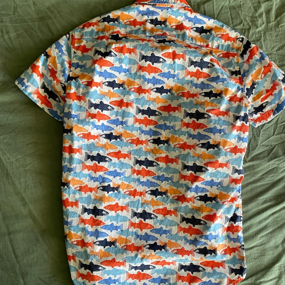 Mens J.Crew Flex short sleeve button up